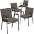 Carnegy Avenue Gray Fabric Fabric Side Stack Chair (Set of 4)