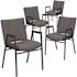 Carnegy Avenue Gray Fabric Fabric Side Stack Chair (Set of 4)