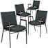Carnegy Avenue Green Patterned Fabric Fabric Side Stack Chair (Set of 4)