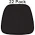 Carnegy Avenue Black Chair Pad (Set of 22)