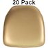 Carnegy Avenue Gold Vinyl Chair Pad (Set of 20)