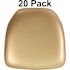 Carnegy Avenue Gold Vinyl Chair Pad (Set of 20)