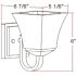 Design House Torino 1-Light Satin Nickel Wall Mount Sconce