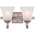 Design House Torino 2-Light Satin Nickel Vanity Light