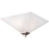 Design House Torino 13 In 2-Light Satin Nickel Flush Mount Light