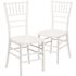 Carnegy Avenue White Resin Chiavari Chairs (Set of 2)