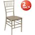 Carnegy Avenue Champagne Resin Chiavari Chairs (Set of 2)