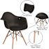 Carnegy Avenue Black Plastic Party Chairs (Set of 2)