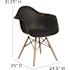 Carnegy Avenue Black Plastic Party Chairs (Set of 2)