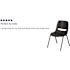 Carnegy Avenue Black Plastic Stack Chairs (Set of 5)