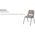 Carnegy Avenue Gray Plastic Stack Chairs (Set of 5)