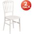 Carnegy Avenue White Resin Napoleon Chiavari Chairs (Set of 2)