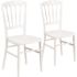 Carnegy Avenue White Resin Napoleon Chiavari Chairs (Set of 2)