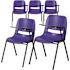 Carnegy Avenue Blue Tablet Arm Chairs (Set of 5)