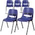 Carnegy Avenue Blue Tablet Arm Chairs (Set of 5)