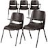Carnegy Avenue Black Tablet Arm Chairs (Set of 5)