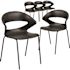 Carnegy Avenue Black Plastic Stack Chairs (Set of 5)