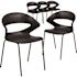 Carnegy Avenue Black Plastic Stack Chairs (Set of 5)