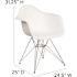 Carnegy Avenue White Plastic Party Chairs (Set of 2)