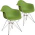 Carnegy Avenue Green Plastic Party Chairs (Set of 2)