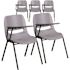 Carnegy Avenue Gray Tablet Arm Chairs (Set of 5)