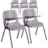 Carnegy Avenue Gray Tablet Arm Chairs (Set of 5)