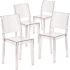 Carnegy Avenue Clear Ghost Chairs (Set of 4)
