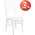 Carnegy Avenue White Wood Chiavari Chairs (Set of 2)