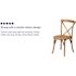 Carnegy Avenue Oak Wood Cross Back Chairs (Set of 2)
