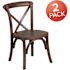 Carnegy Avenue Mahogany Wood Cross Back Chairs (Set of 2)