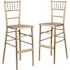 Carnegy Avenue Gold Wood Chiavari Bar Stools (Set of 2)