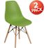 Carnegy Avenue Green Plastic Party Chairs (Set of 2)