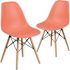 Carnegy Avenue Peach Plastic Party Chairs (Set of 2)