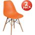 Carnegy Avenue Orange Plastic Party Chairs (Set of 2)