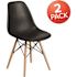 Carnegy Avenue Black Plastic Party Chairs (Set of 2)