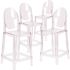 Carnegy Avenue Transparent Crystal Ghost Counter Stools (Set of 4)