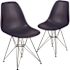 Carnegy Avenue Navy Plastic Party Chairs (Set of 2)