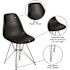 Carnegy Avenue Black Plastic Party Chairs (Set of 2)