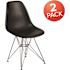 Carnegy Avenue Black Plastic Party Chairs (Set of 2)