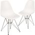Carnegy Avenue White Plastic Party Chairs (Set of 2)