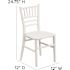 Carnegy Avenue White Kids Chiavari Chairs (Set of 10)