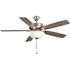Hampton Bay 52 in. ENERGY STAR Indoor/Outdoor LED Brushed Nickel Ceiling Fan with Light Kit