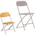Carnegy Avenue Yellow Kids Plastic Folding Chairs (Set of 2)