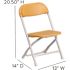 Carnegy Avenue Yellow Kids Plastic Folding Chairs (Set of 2)