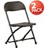 Carnegy Avenue Black Kids Plastic Folding Chairs (Set of 2)