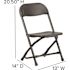 Carnegy Avenue Black Kids Plastic Folding Chairs (Set of 2)