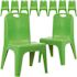 Carnegy Avenue Green Plastic Stack Chairs (Set of 10)