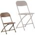 Carnegy Avenue Brown Kids Plastic Folding Chairs (Set of 10)