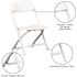 Carnegy Avenue White Kids Plastic Folding Chairs (Set of 10)