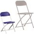 Carnegy Avenue Blue Kids Plastic Folding Chairs (Set of 10)
